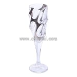 Кристални чаши за шампанско Calypso Platinum 180 мл, 6 броя, Bohemia Crystal