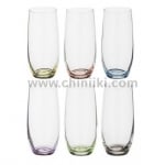 Rainbow цветни чаши за вода / безалкохолно 350 мл - 6 броя, Bohemia Crystalex