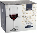 Fulica чаши за червено вино 640 мл 6 броя, Bohemia Crystalite