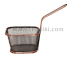 Метална кошничка за сервиране на картофки 11 x 13 x 8.5 см - ковано желязо
