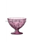 Diamond чаша за сладолед 220 мл, лилав цвят, 6 броя, Bormioli Rocco Италия