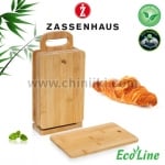 Бамбукови стойка + 6 дъски за сервиране на закуска, Zassenhaus Германия