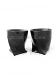 Куадро черни чаши за уиски 340 мл - 6 броя, Bohemia Crystalite