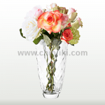 Concerto стъклена ваза за цветя 24 см, Vidivi Италия