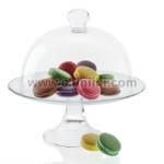Banquet чиния на стойка и стъклен капак за съхранение 33 x 30.5 см, Vidivi Италия