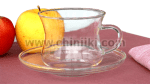 Сервиз за чай от боросиликатно стъкло 220 мл - 12 елемента, Termisil Полша