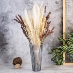 Стъклена ваза за цветя 25 см