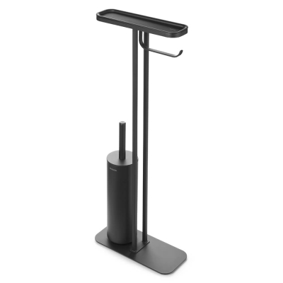 Стойка за тоалетна за четка с държач, MindSet Mineral Infinite Grey, Brabantia Холандия