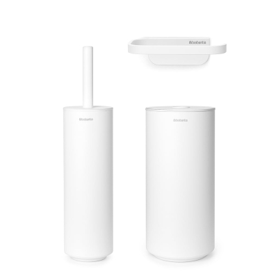 Комплект аксесоари за тоалетна 3 части, MindSet Mineral Fresh White, Brabantia Холандия