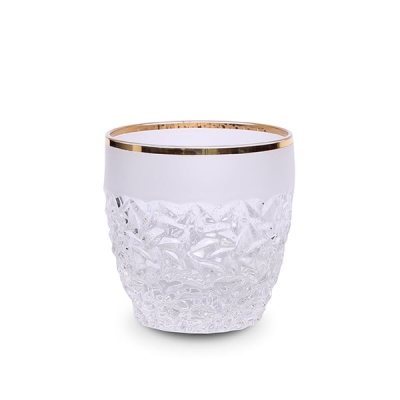 Nicolette Gold Matt кристални чаши за уиски 350 мл, 6 броя, Bohemia Crystal