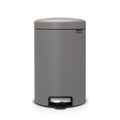 Кош за смет NewIcon 12 литра, Mineral Concrete Grey, Brabantia Холандия