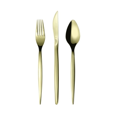 HERDMAR Комплект прибори за хранене TIFFANY, 99 части - шампанско мат