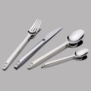 HERDMAR Комплект прибори SPIGA с 2 бр. бели кристали SWAROVSKI - 24 части