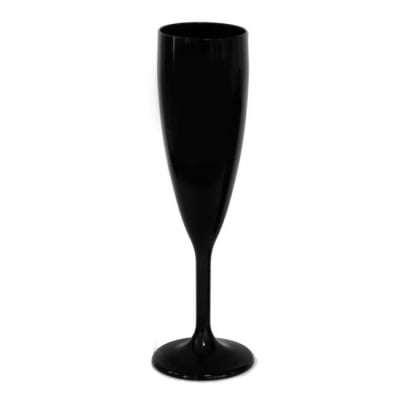 Чаша за шампанско 180 мл PREMIUM, черен цвят, поликарбонат