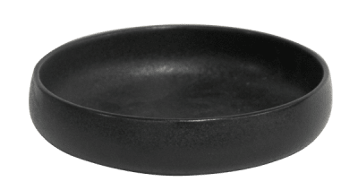 Керамична чинийка с борд 10 см, черен цвят