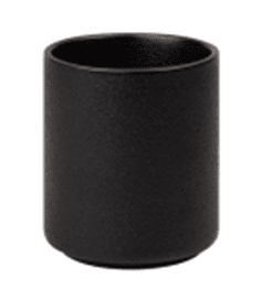 Керамична чаша Ø 6.5 x h 7.5 см, черен цвят
