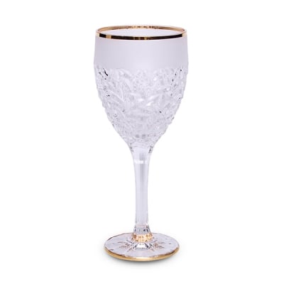 Nicolette Gold Matt кристални чаши за вино 320 мл, 6 броя, Bohemia Crystal