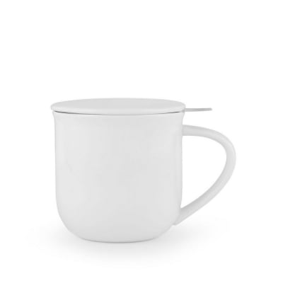 Порцеланова чаша за чай с цедка 350 мл, VIVA Minima Pure White