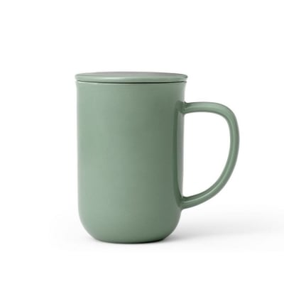 Порцеланова чаша за чай с цедка 500 мл, VIVA Minima Stone Green