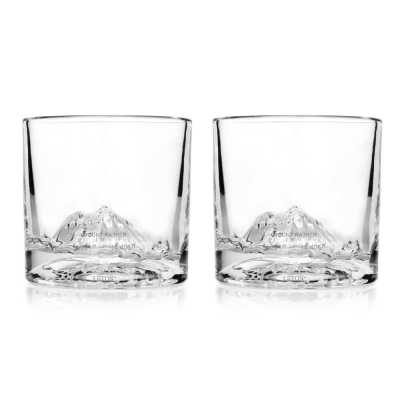 Комплект чаши за уиски 2 броя 260 мл с 3D дъно, Mount Rainier, LIITON Канада