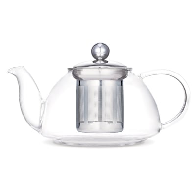 Стъклен чайник с цедка 1200 мл, Luigi Ferrero
