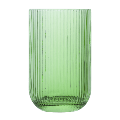 Стъклени чаши за вода 410 мл BLOOM, 6 броя, зелен  цвят