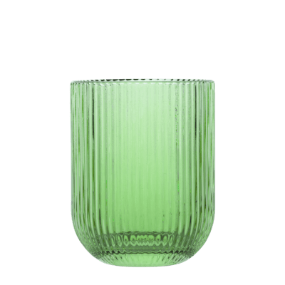 Стъклени чаши за уиски 260 мл BLOOM, 6 броя, зелен цвят