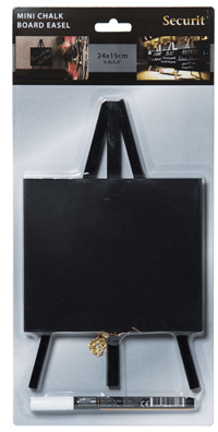 Информационна МИНИ дъска, черен цвят, 24.4 x 15 x 13.5 см, SECURIT Нидерландия