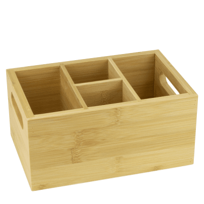 Бамбукова стойка с 4 отделения 21 x 14 x h 10 см