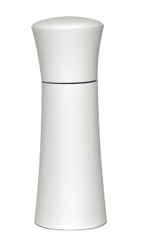 Мелничка за сол или пипер 15 см, бял цвят