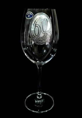 Чаша за вино 60 годишнина 450 мл