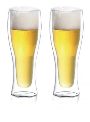 Двустенни стъклени чаши за бира 480 мл DUBLIN, 2 броя, FAUBOURG Франция