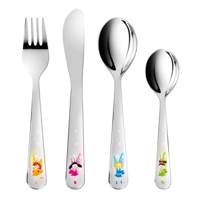 Детски прибори за хранене Коли, 4 части Bambini, Tescoma Италия