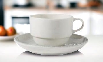 Порцеланова чаша за капучино 185 мл  с подложна чинийка ARNIM, GÜRAL Турция