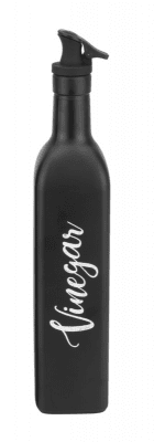 Стъклена бутилка за оцет 500 мл VOCA, черен цвят