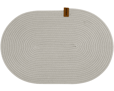 Плетена подложка за хранене 32 x 44 см, цвят лате, овална форма