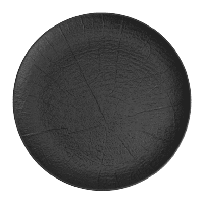 Порцеланова чиния Ø 21 x h 2.3 см WILLOW BLACK, черен цвят