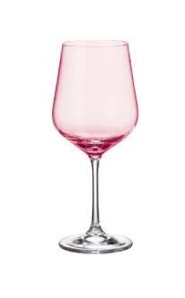 Чаши за вино 360 мл STRIX PINK, 4 броя, Bohemia Crystalite Чехия