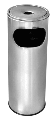 Пепелник Ø 29.5 x h 60.5 см, ХРОМ, без решетка