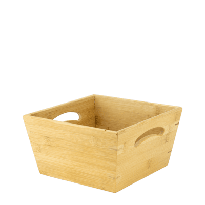 Бамбукова квадратна купа 20 x 20 x 12 см
