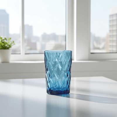 Стъклени чаши за вода 300 мл - 6 бр Blue Ocean