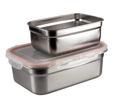 Метален контейнер за съхранение с капак 10.8 л - 40.5 х 28.8 х 12.5 см