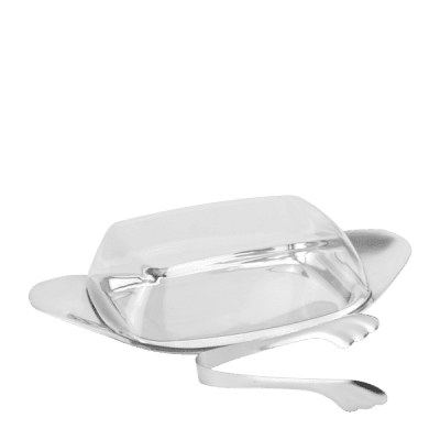 Иносков съд за масло с щипка, 22.7 x 11 x h 5.3 см