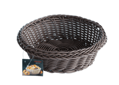 Кръгъл панер 21 x 7 см, антрацит