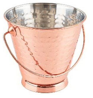 Съд за лед 13 x h 13 см с медно релефно покритие