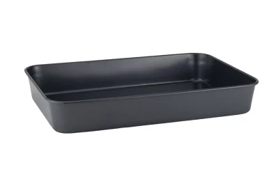 Стоманена правоъгълна форма 40 x 27 x h 6 см - HOME