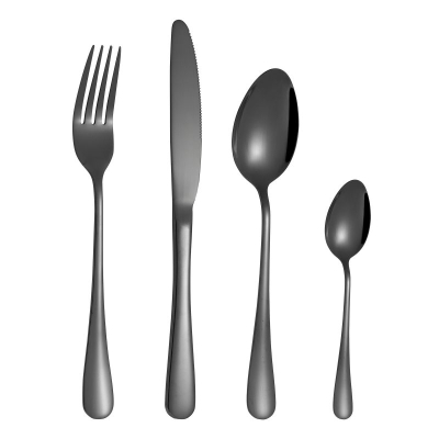 Прибори за хранене 24 части Morello Classic Black Matt - за 6 човека