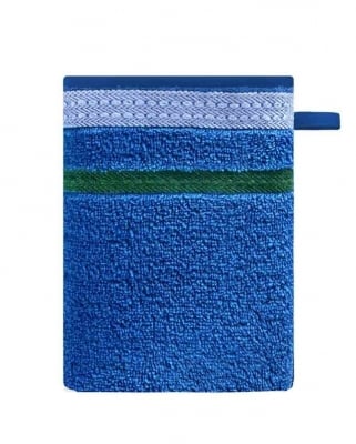 Kомплект 2 броя кърпи и 2 броя ръкавици за баня Rainbow, син цвят, United Colors Of Benetton