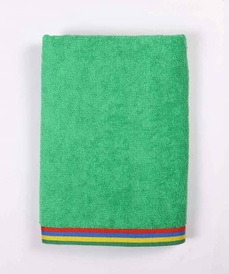 Детска кърпа за плаж 70 х 140 см, зелен цвят, Rainbow Kids, United Colors Of Benetton