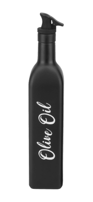 Стъклена бутилка за олио / зехтин 250 мл VOCA, черен цвят